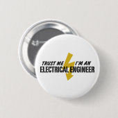 Elektrische ingenieur ronde button 5,7 cm (Voorkant /achterkant)