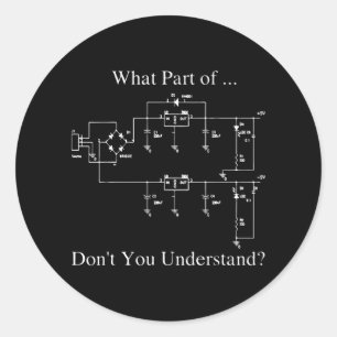 Elektrische ingenieur ronde sticker