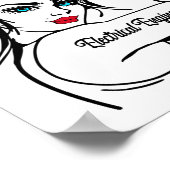 Elektrische ingenieur Rosie de riveter omhoog Poster (Hoek)