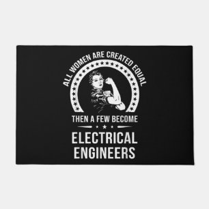 Elektrische ingenieur voor vrouwen wordt gelijk Cr Deurmat