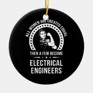 Elektrische ingenieur voor vrouwen wordt gelijk Cr Keramisch Ornament