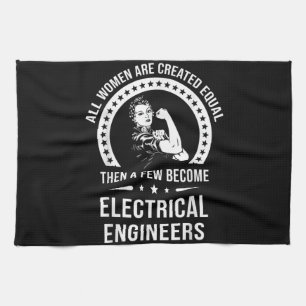 Elektrische ingenieur voor vrouwen wordt gelijk Cr Theedoek