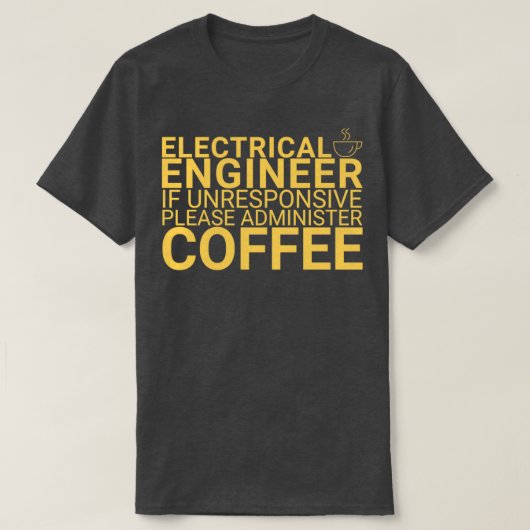 Elektrische ingenieurs Elektrische Techniek T-shirt (Design voorkant)