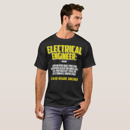 Elektrische ingenieurswetenschappen t-shirt (Voorkant volledig)