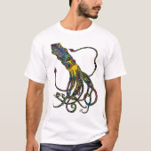 Elektrische inktvis - Mannen T-shirt (Voorkant)