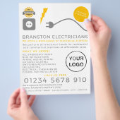 Elektrische kabel, elektrisch Adverteren Flyer (Hand)