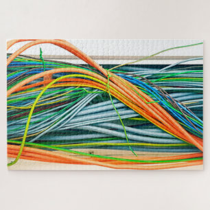 Elektrische kabels Gekleurd 1000 stuks Legpuzzel