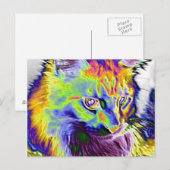 Elektrische kat briefkaart (Voorkant / Achterkant)