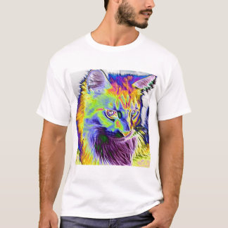 Elektrische kat t-shirt