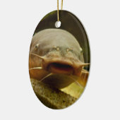 Elektrische katvis keramisch ornament (Links)