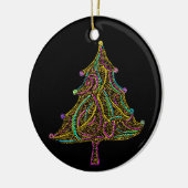 Elektrische kerstboomversiering met Neon Keramisch Ornament (Links)