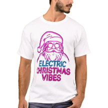 Elektrische Kerstsfeer Grappige Citaat T‑Shirt – F