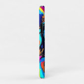 Elektrische Kleur Pop Hond Kunst Case-Mate iPhone Case (Achterkant/rechts)