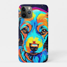 Elektrische Kleur Pop Hond Kunst Case-Mate iPhone Case