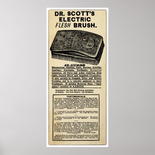 elektrische kleuterpenseel afdrukken poster (Voorkant)