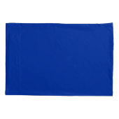 Elektrische kobalt effen kleur | Klassiek Elegant Kussensloop (Achterkant)