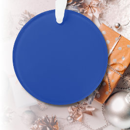 Elektrische kobalt effen kleur | Klassiek Elegant Ornament