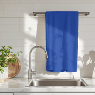 Elektrische kobalt effen kleur   Klassiek Elegant Theedoek