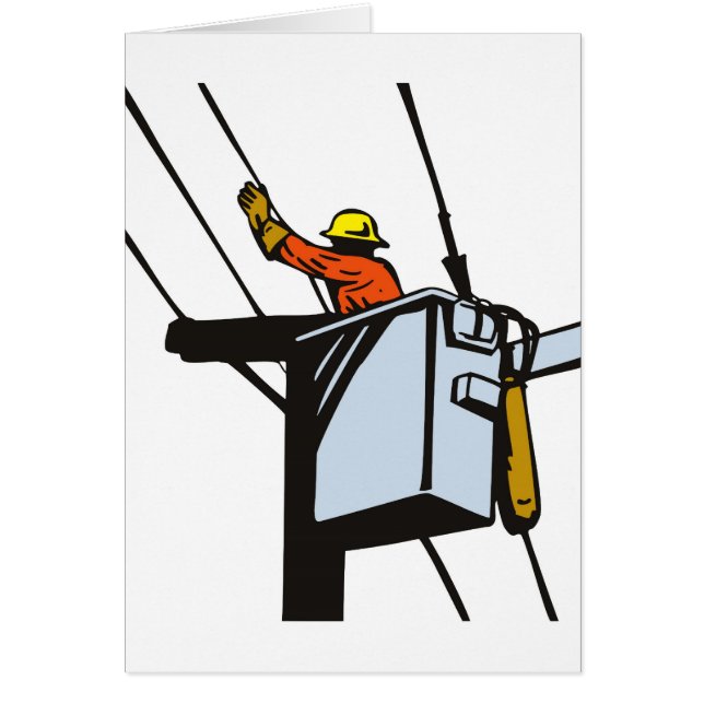 Elektrische krachtwerker van de Power Lineman (Voorkant)