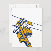 Elektrische krachtwerker van de Power Lineman Briefkaart (Voorkant / Achterkant)