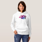 Elektrische kudde - Synthwave Horses v2 Hoodie (Voorkant volledig)