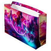 Elektrische kudde - Synthwave paarden Groot Cadeauzakje (Achterkant Gekanteld)