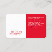 Elektrische kunst aan twee zijden gesplitst visitekaartje (Achterkant)