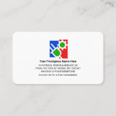 Elektrische lamp Verlichting omhoog Bedrijfsnaam Visitekaartje (Achterkant)