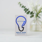 Elektrische lampen voor elektrische diensten visitekaartje (Staand voorkant)