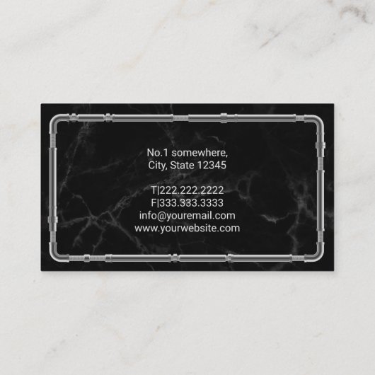 Elektrische leidingen Reparatie Moderne marmer Visitekaartje (Achterkant)