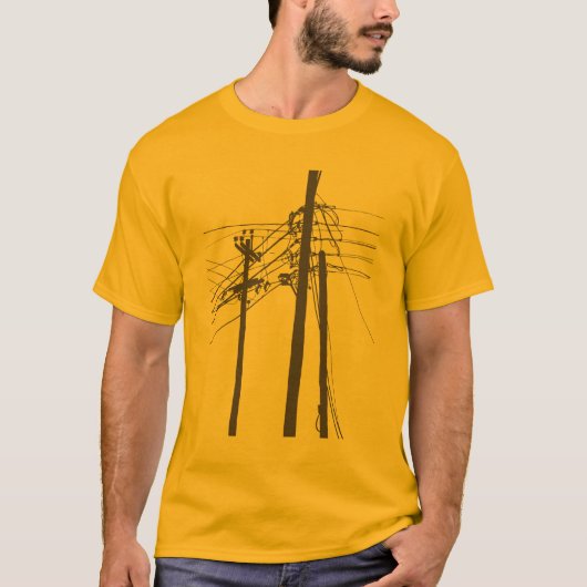 elektrische leidingen t-shirt (Voorkant)