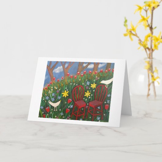 Elektrische lente kaart (Gele Bloem)