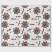 Elektrische libel A Cadeaupapier (Vlak)