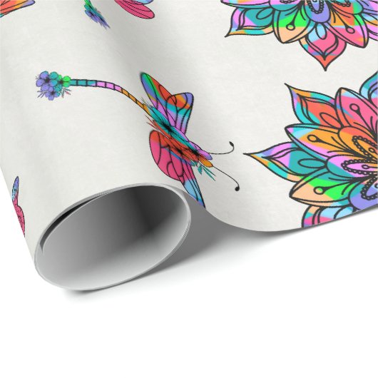 Elektrische libel A Cadeaupapier (Rol Hoek)