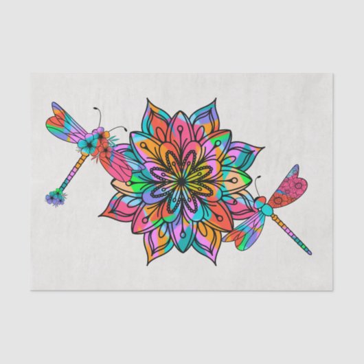 Elektrische libel A Tissuepapier (Voorkant)