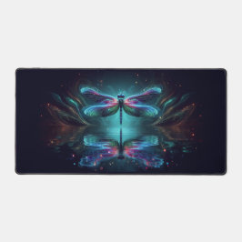 Elektrische libel, opvallende neondieren bureaumat