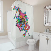 Elektrische libellen Een Shower Gordijn (In situ)