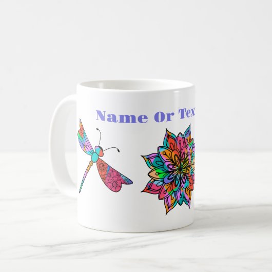 Elektrische libellen koffiemok (Voorkant links)