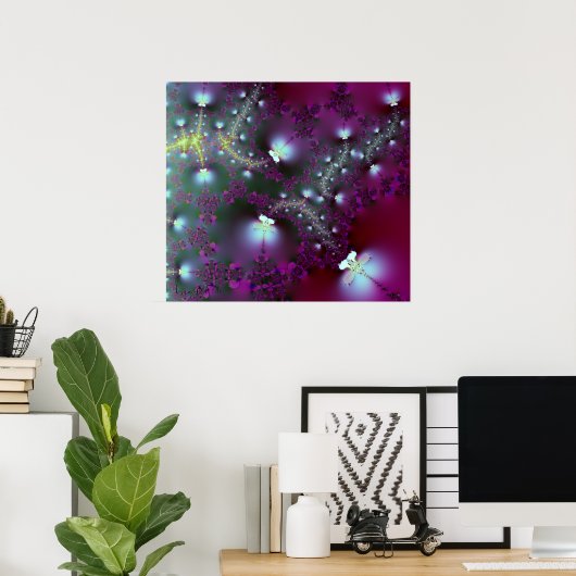 Elektrische libellen poster (Thuiskantoor)