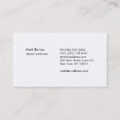 Elektrische lichte lamp Logo 2 Visitekaartje (Achterkant)