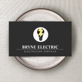 Elektrische lichte Logo Visitekaartje
