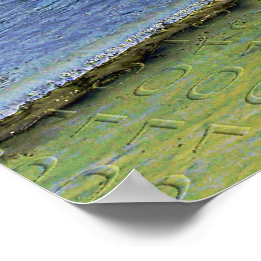 Elektrische lichte waterweg poster (Hoek)