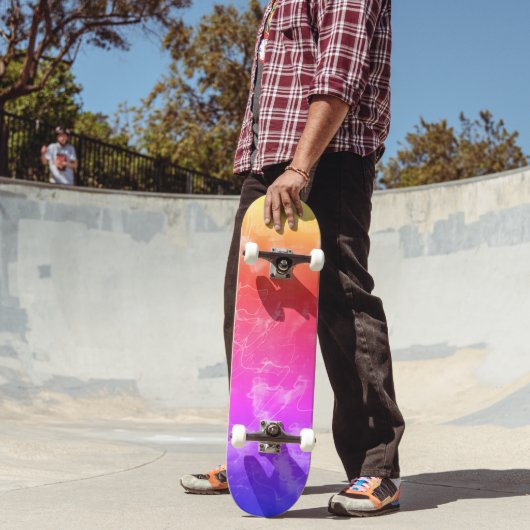 Elektrische lichtlijnen Verlopen Abstract. Persoonlijk Skateboard (Buiten 2)