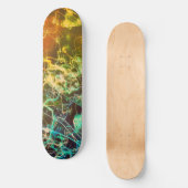 Elektrische lichtlijnen Verlopen Abstract. Persoonlijk Skateboard (Voorkant)