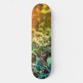 Elektrische lichtlijnen Verlopen Abstract. Persoonlijk Skateboard (Voorkant)