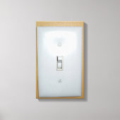 " elektrische" lichtschakelaar canvas afdruk (Voorkant)