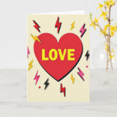 Elektrische Liefdeshartkaart Kaart (Gele Bloem)