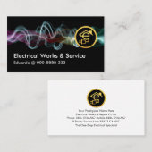 Elektrische Lightning Charge Gold Home Circuit Visitekaartje (Voorkant / Achterkant)