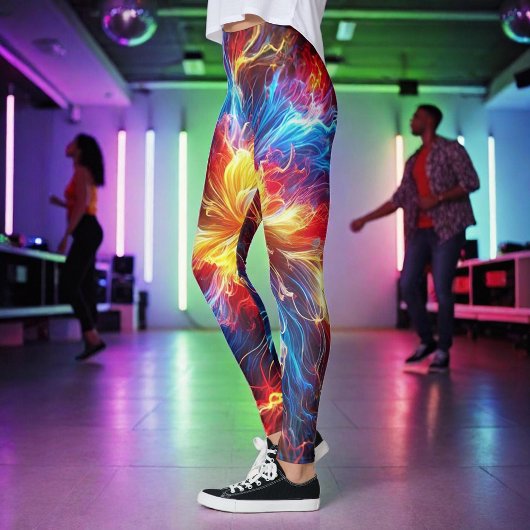 Elektrische Lightning heldere kleuren Leggings