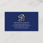 Elektrische Lightning Power Meter Gage Elektricien Visitekaartje (Achterkant)